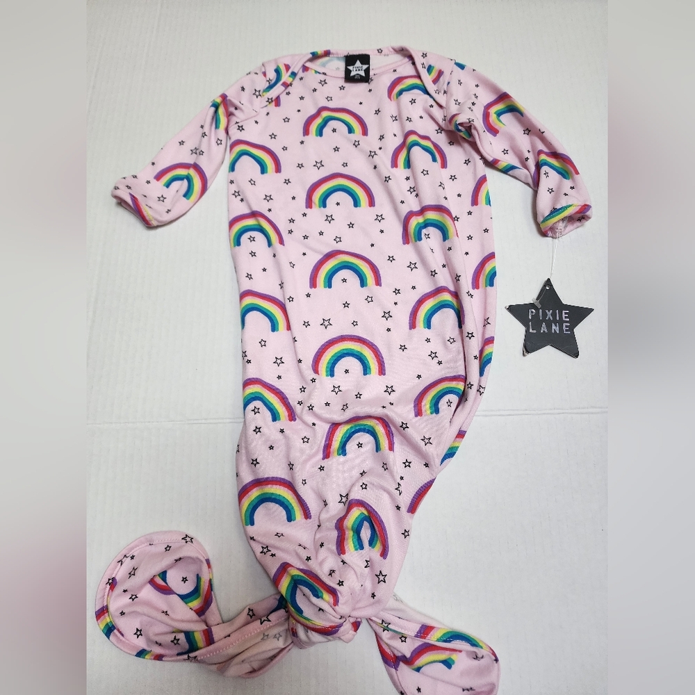 Pixie Lane Pink Rainbow Kids Footie